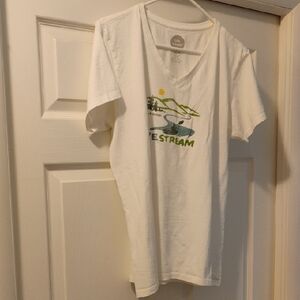 Life Is Good White T-Shirt